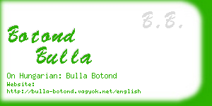 botond bulla business card